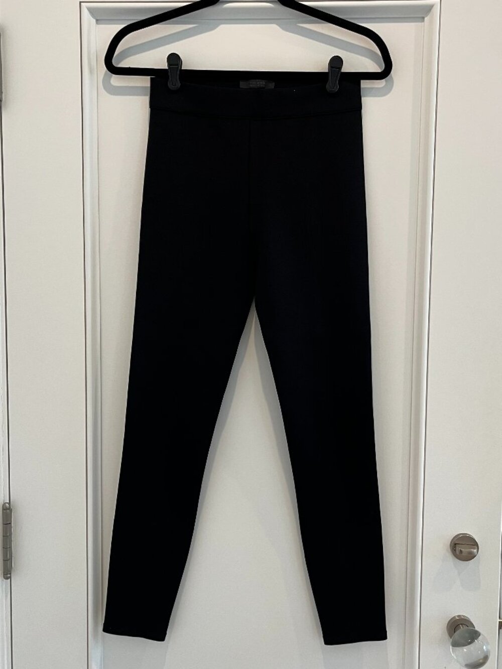 The Row Black Nylon Scuba Leggings Size Small